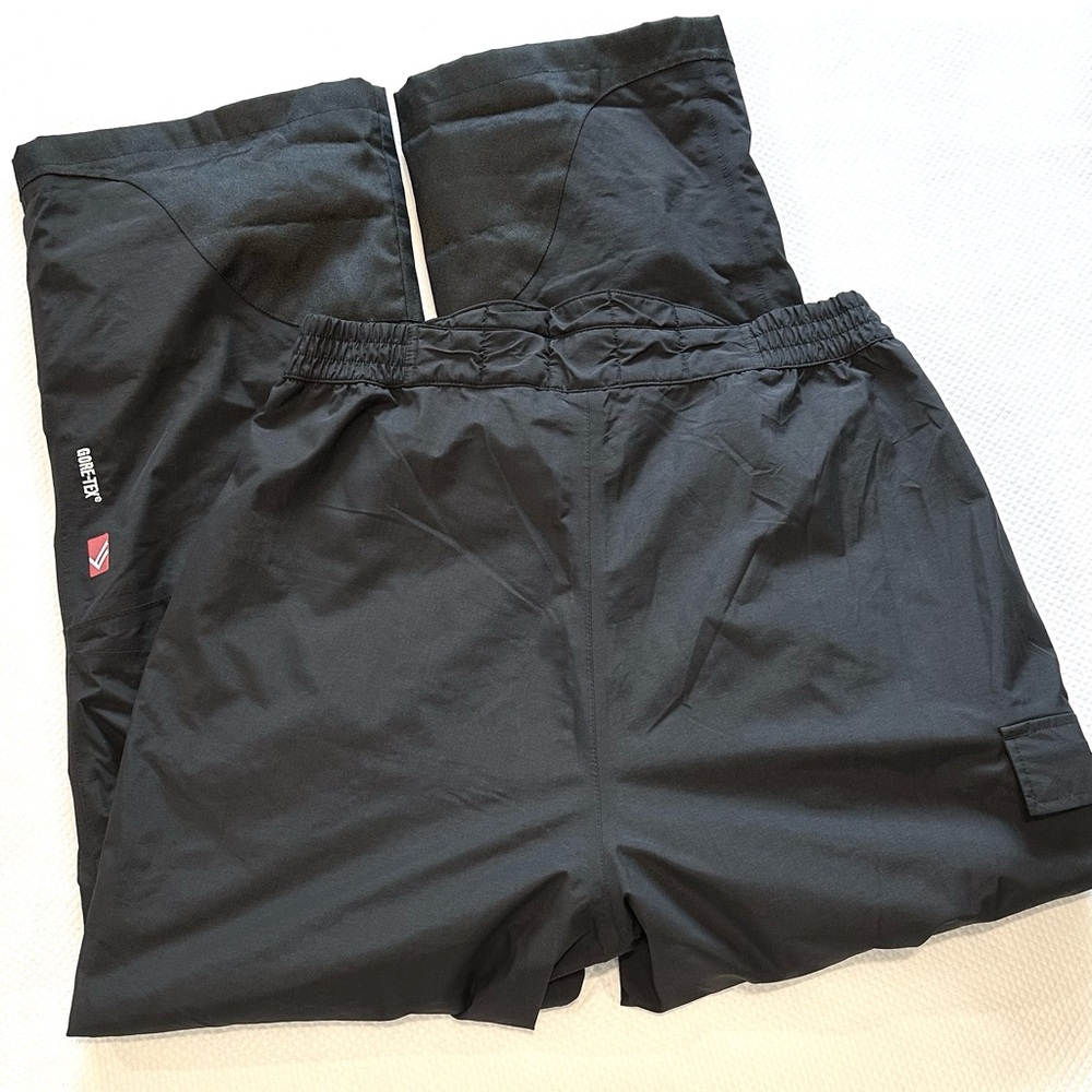 Alpine Pants Gore-Tex Ski ⛷️ Snowboard 🏂 Snow Black Cargo Elastic Adj Waist EUC - Picture 3 of 10